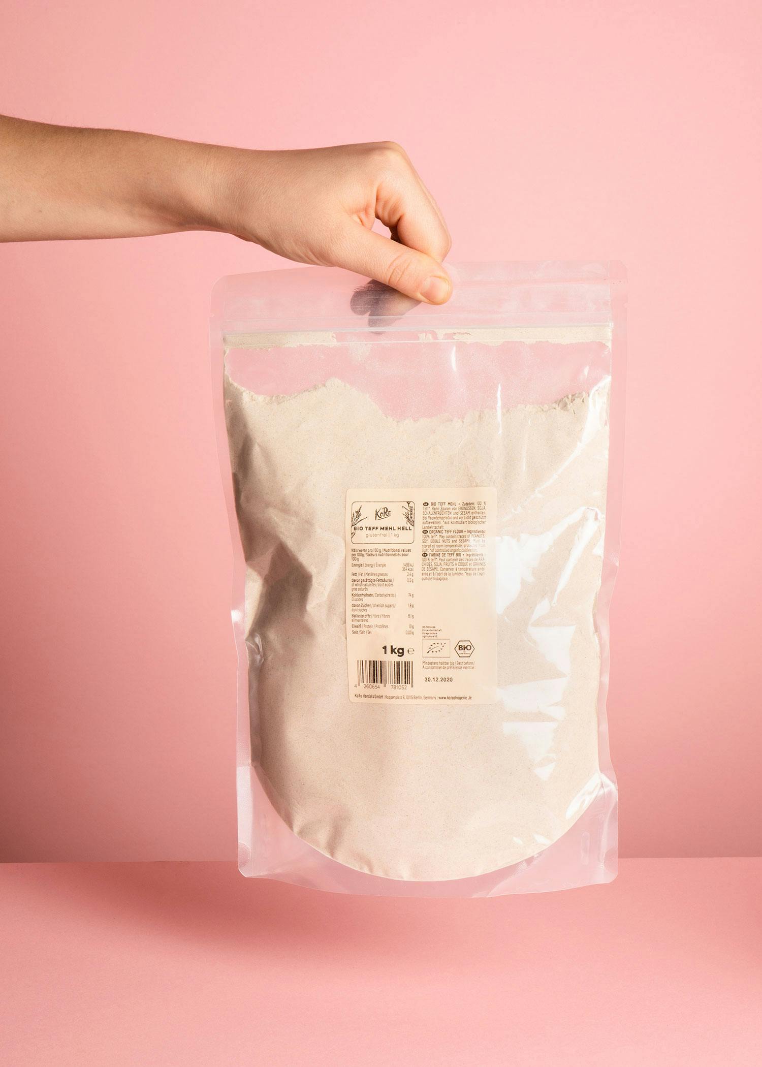 Helles Bio Teffmehl 1 kg
