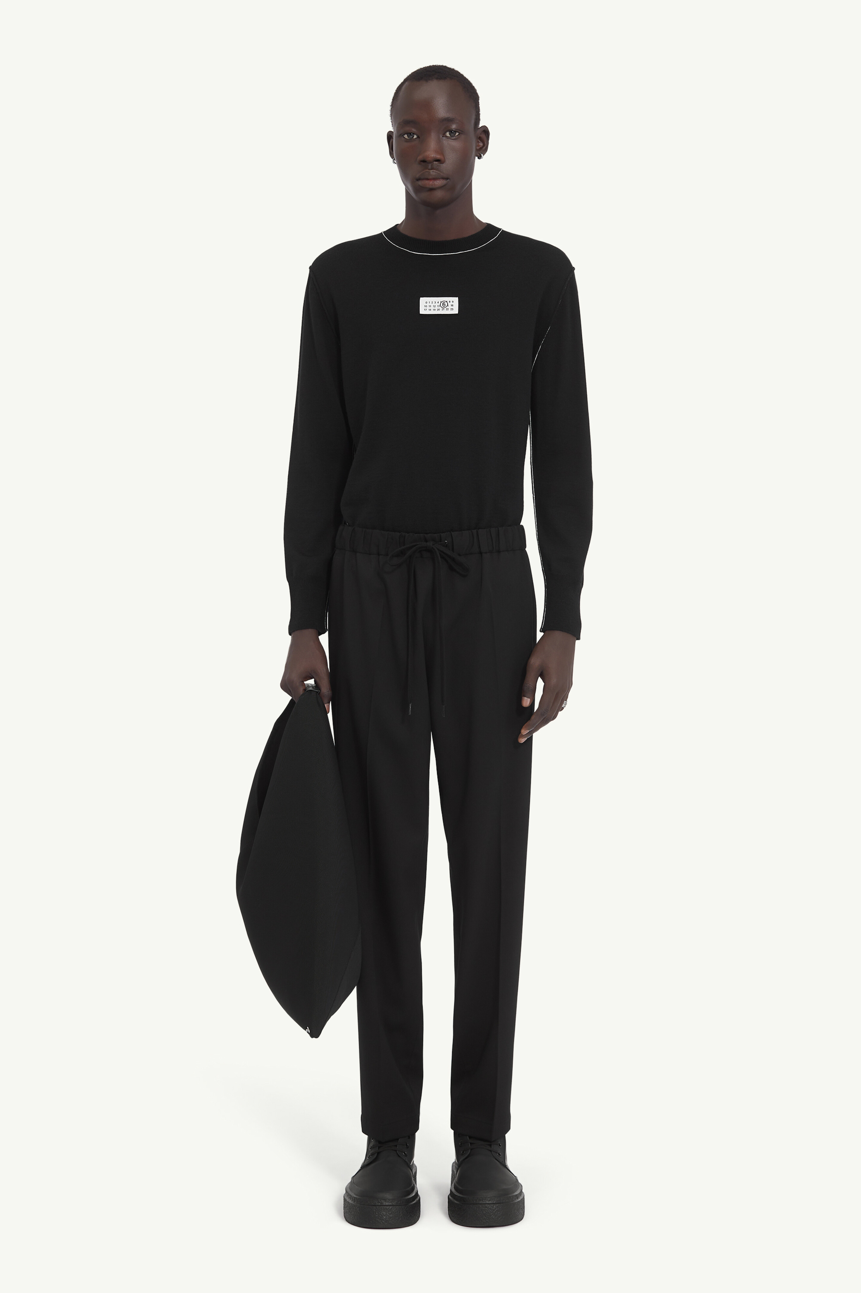 Pantalon en laine façon tailleur