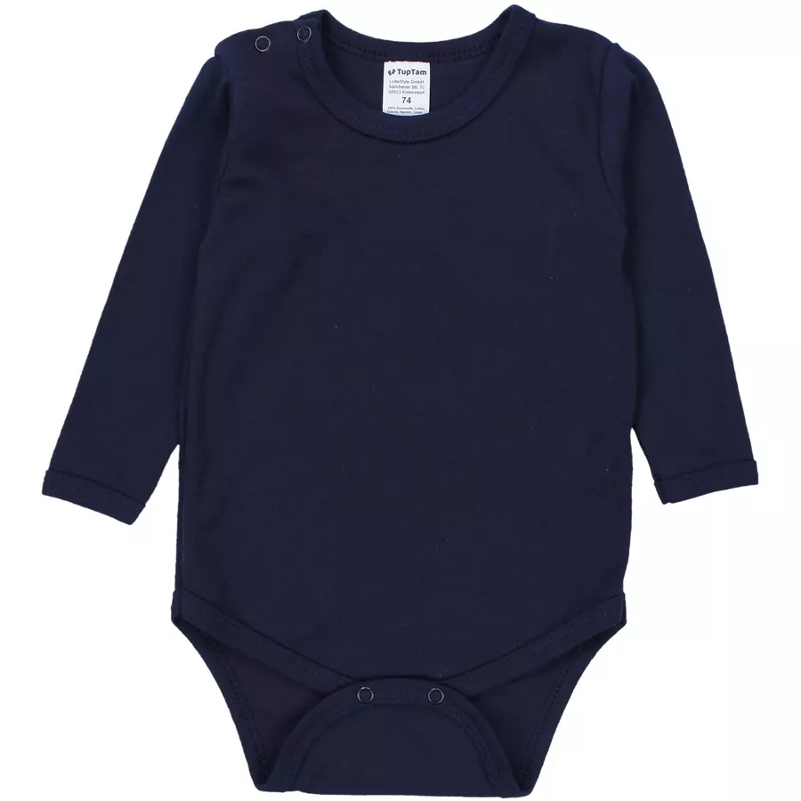 TupTam Jungen Baby Body Langarm 5er Pack grauweiß