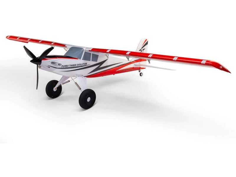 E-flite Motorflugzeug Turbo Timber Evo 1550 mm BNF Basic STOL Flugmodell mit Busch Fahrwerk und Schwimmer Satz