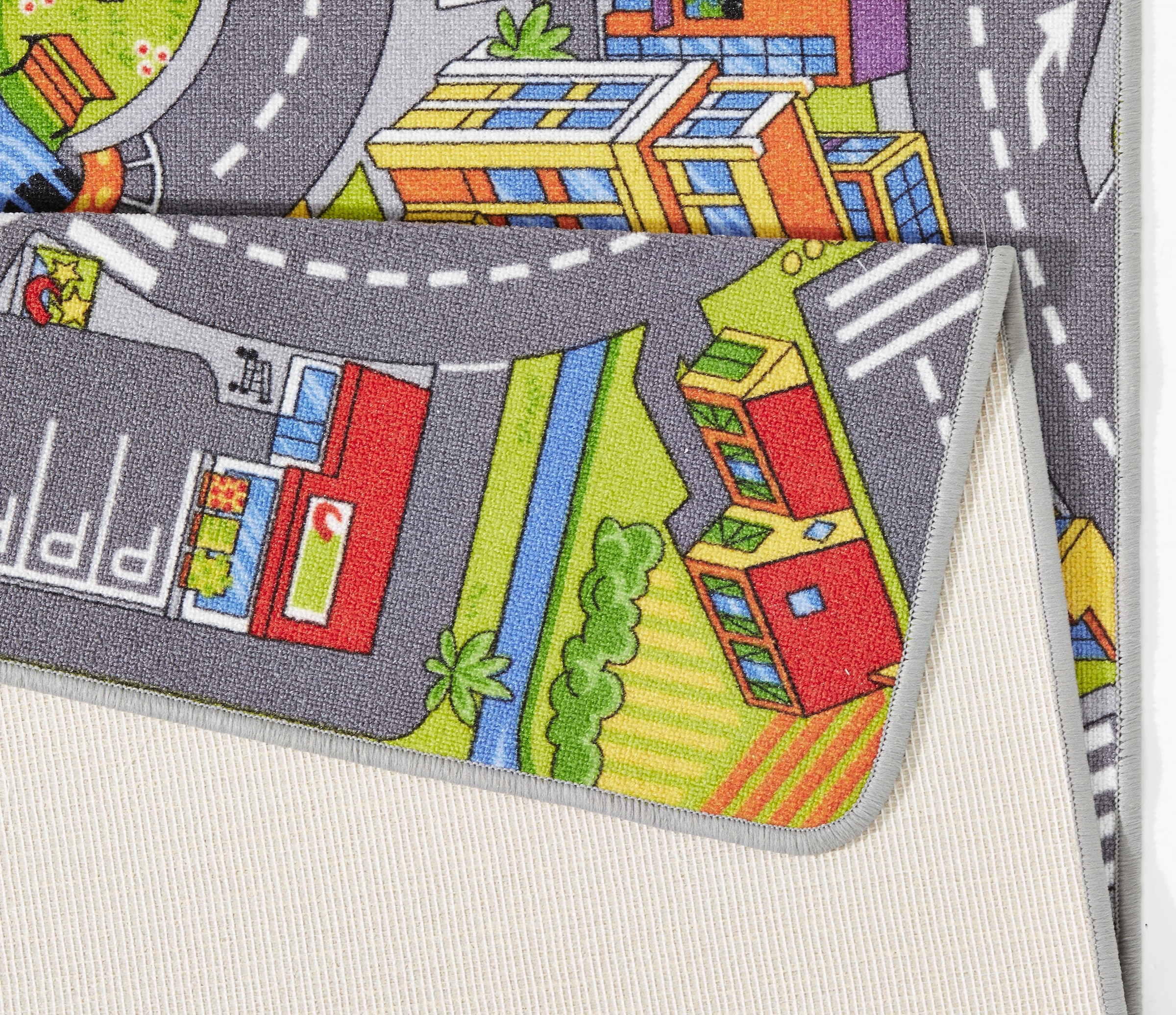 HANSE Home Kinderteppich »Smart City« rechteckig 0,65 mm Höhe Kurzflor, Kinderteppich, Rutschfest, Spielteppich, Kinderzimmer