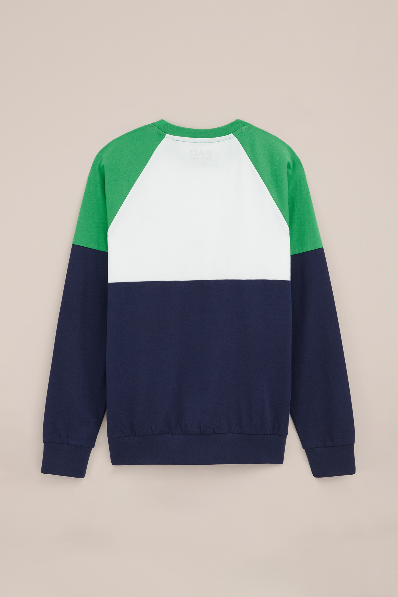 Jongens T-shirt met colourblock Bad Boys Donkerblauw