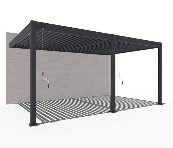 Weide Deluxe Wandpergola Voll-Alu, ca.