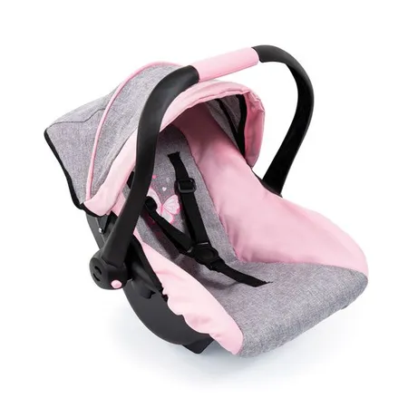 Bayer Design Bayer Puppen Autositz rosa grau