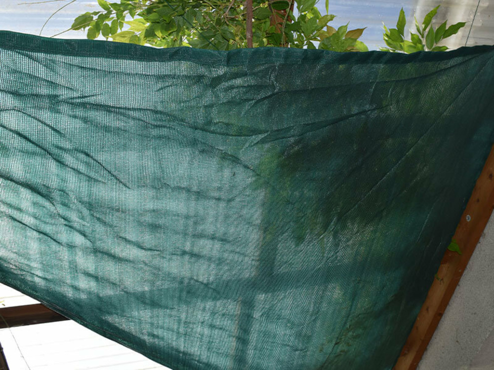 Voile d'ombrage - vert - forme triangle - 185g/m² vert/noir 2.5 x 2.5 x 3.5