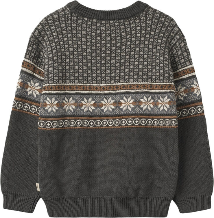 Wheat Jacquard Pullover Elias Raven