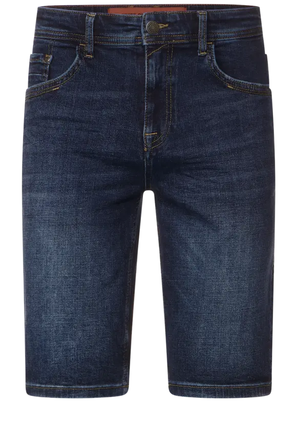 Regular Fit Jeans Shorts - dark blue wash