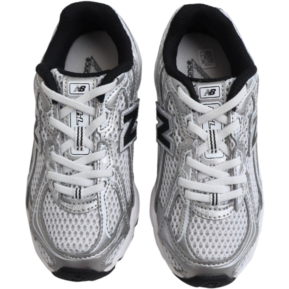 Køb New Balance Silver Metallic 740 Kids Bungee Lace Sneakers