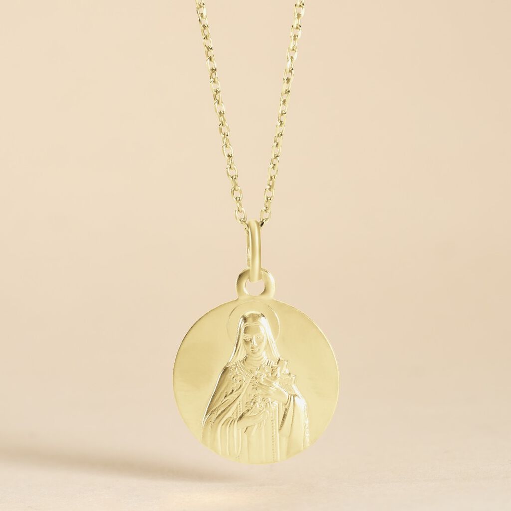 Medaille Or Jaune Vierge