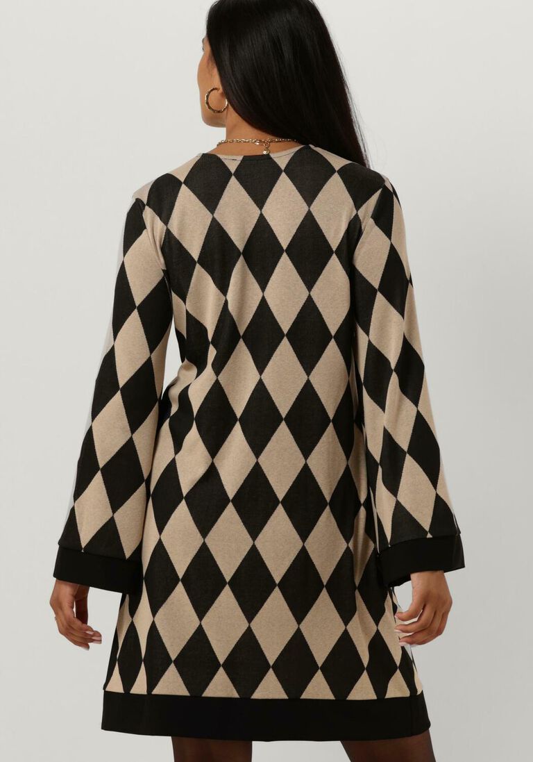ANA ALCAZAR bruine ana alcazar midi jurk 60s dress
