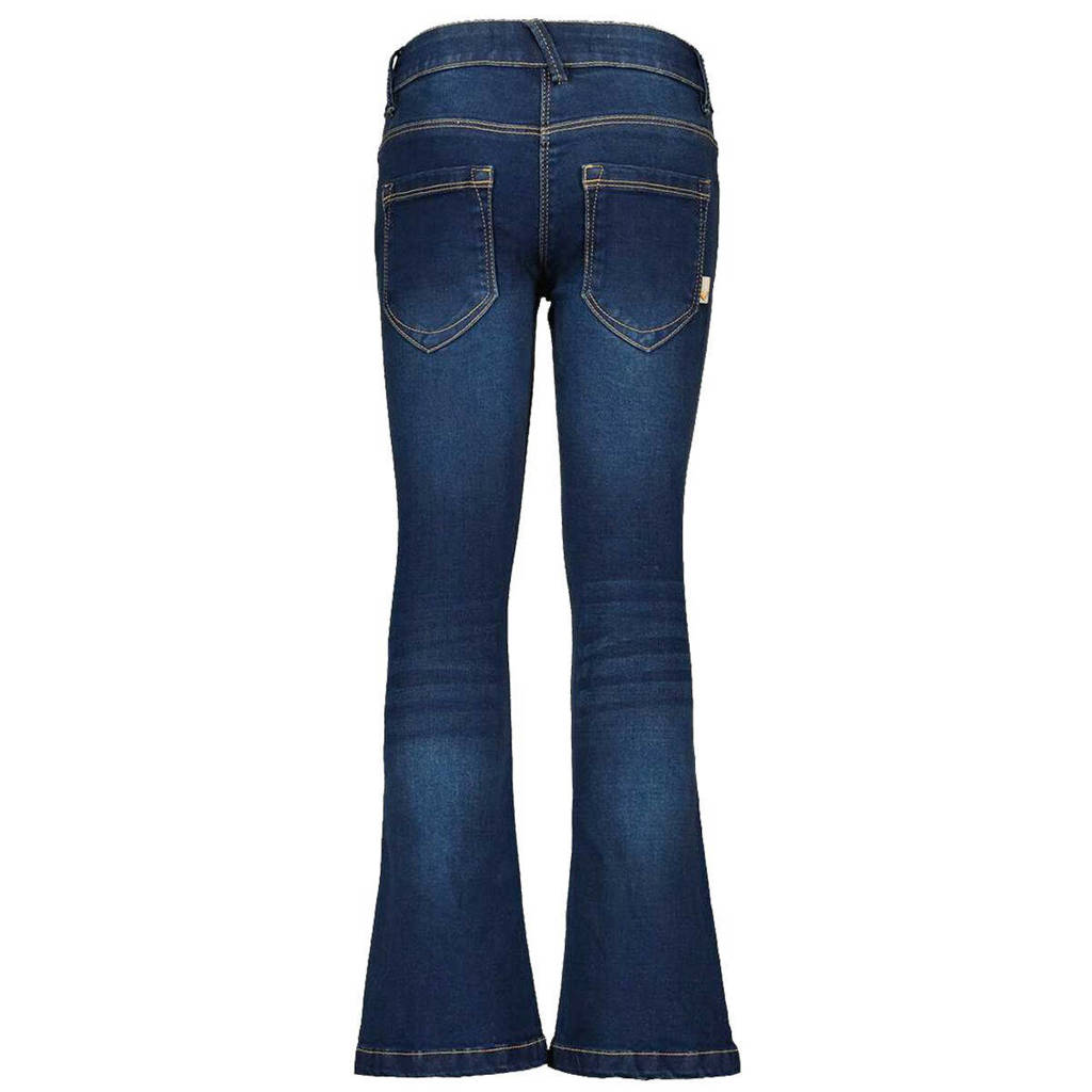 Moodstreet flared jeans donkerblauw