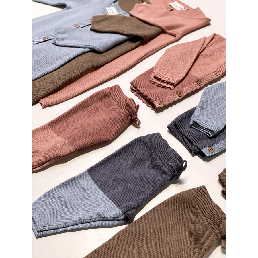 Fixoni Overall Bamboo Knit Peach Beige