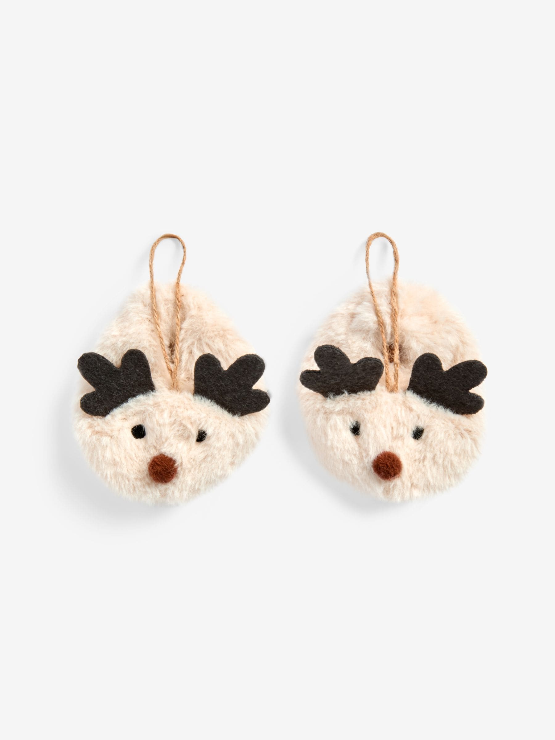 Set van 2 rendier Pantoffel Kerstmis ballen
