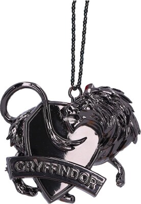 Harry Potter Julepynt - Gryffindor Crest - Sølv - Nemesis Now - 6 CM