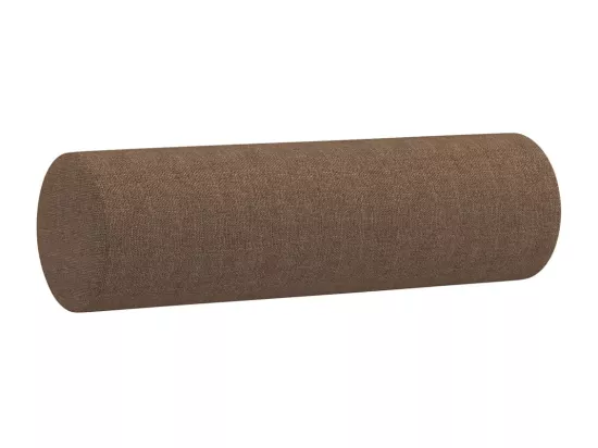 Ensemble de canapés 3 pcs avec coussins marron tissu
