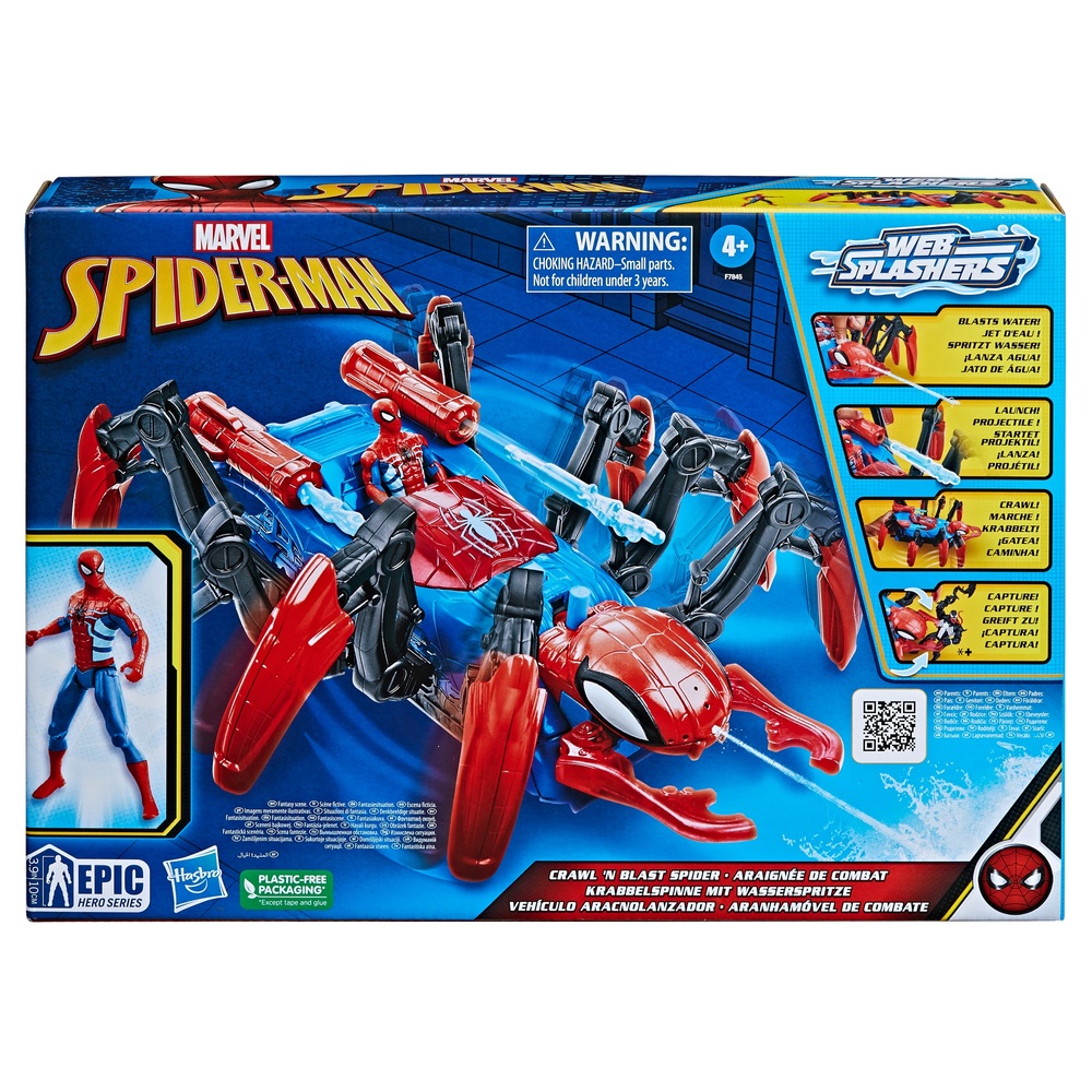 Marvel Spider-Man Crawl 'N Blast Spider mit Spider-Man Actionfigur