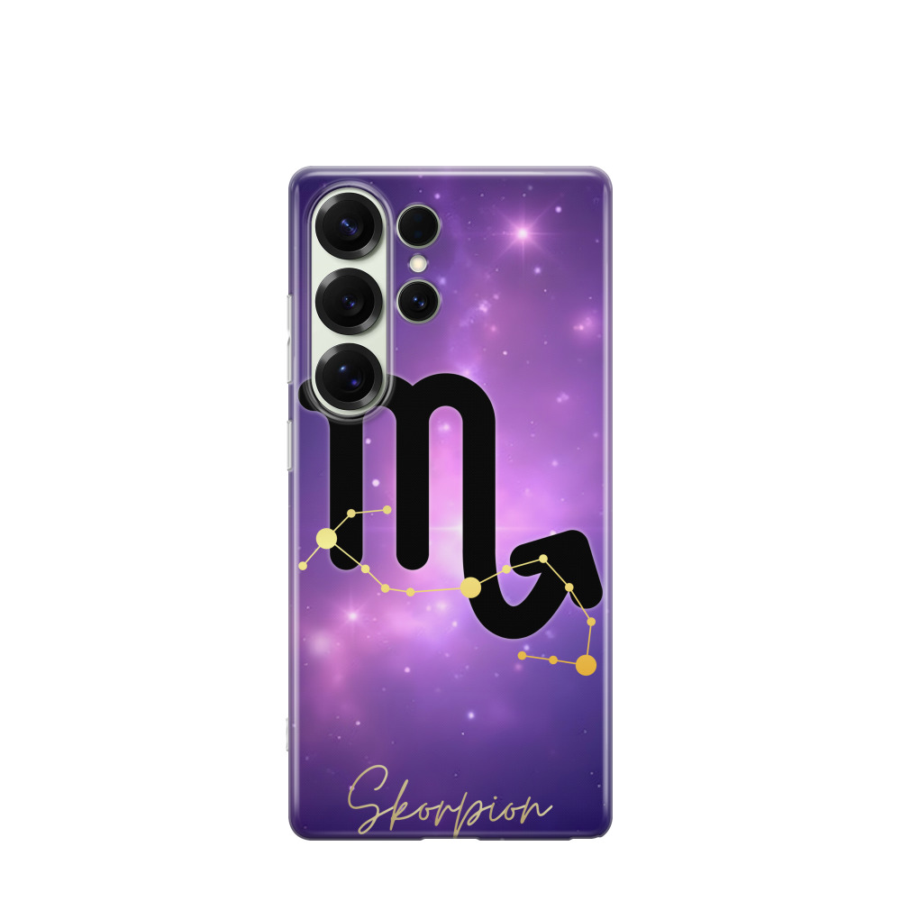 Samsung Galaxy S25 Ultra Gummi Hülle Skorpion 1 - Lila-Violett