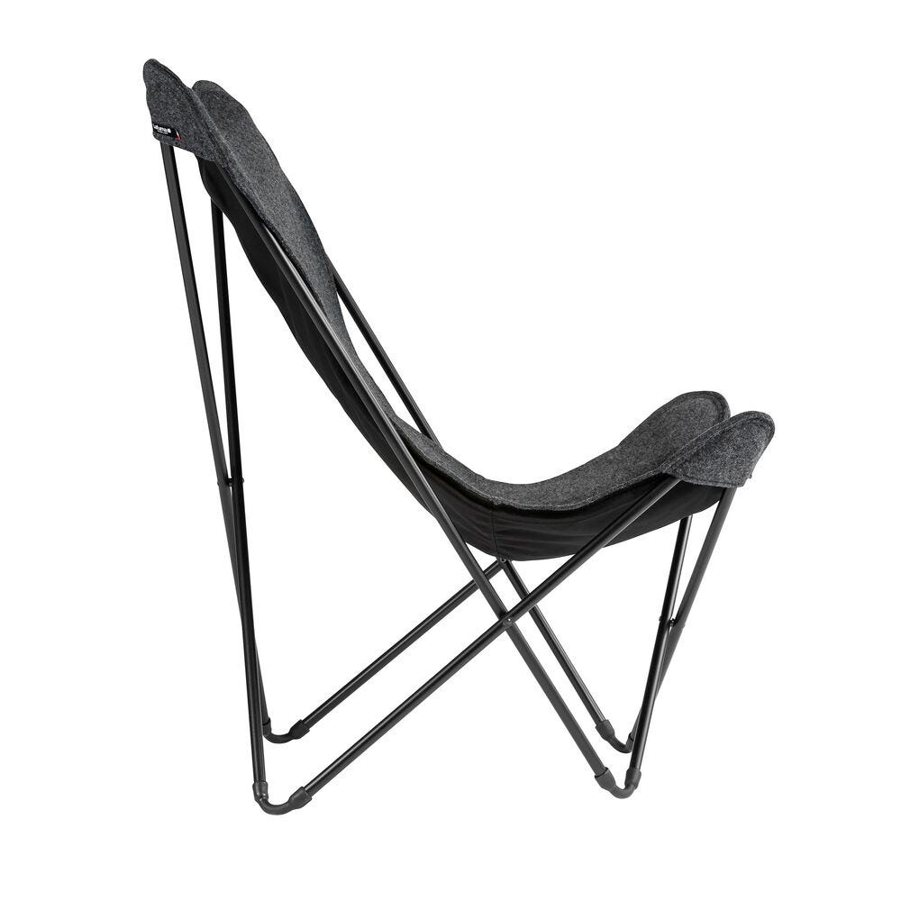 Breiter Butterfly Chair Sphinx Soft Grau Nuee