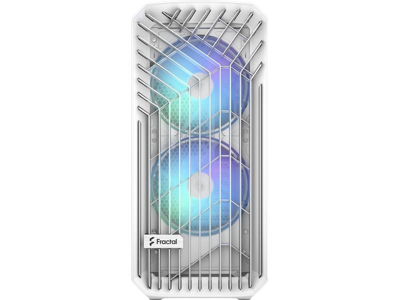 Fractal Design PC-Gehäuse Torrent RGB TG Weiss Eleganter, kompakter Big-Tower mit Sichtfenster und RGB-Beleuchtung