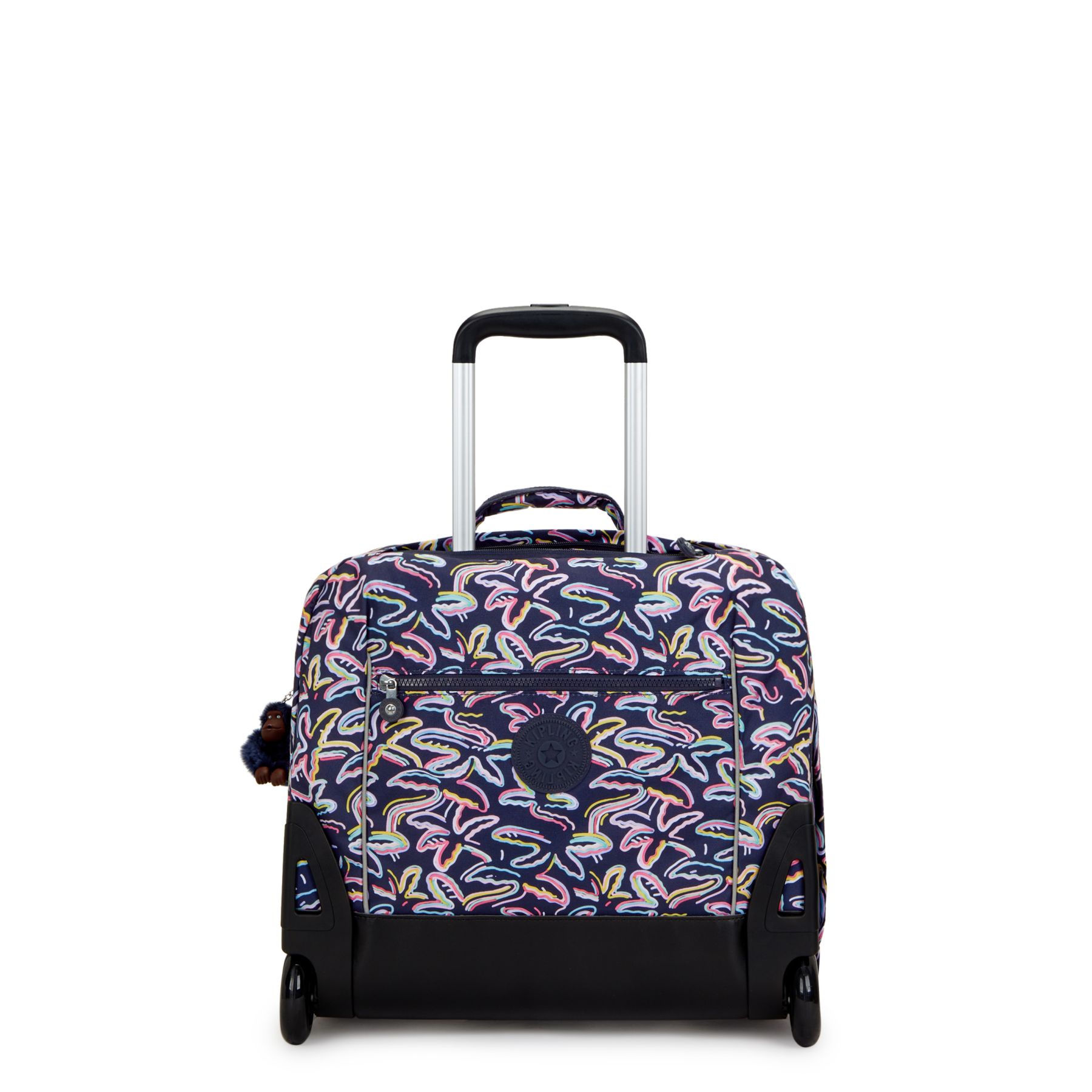 GIORNO Grand sac à dos à roulettes avec compartiment pour ordinateur - Palm Fiesta Print