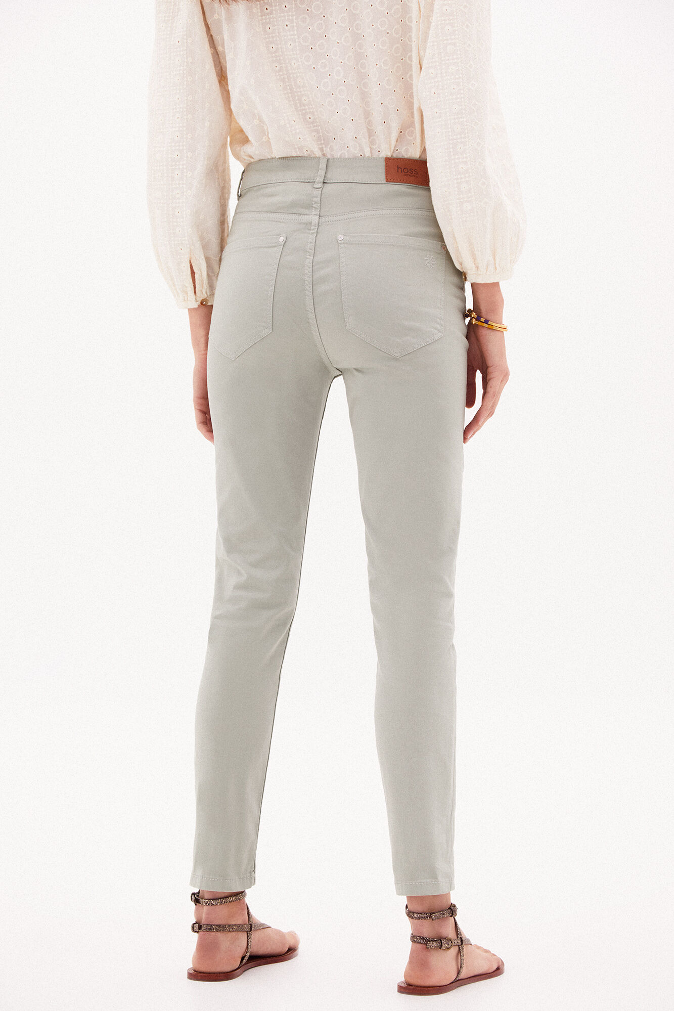 Jade Vaqueros slim - Verde