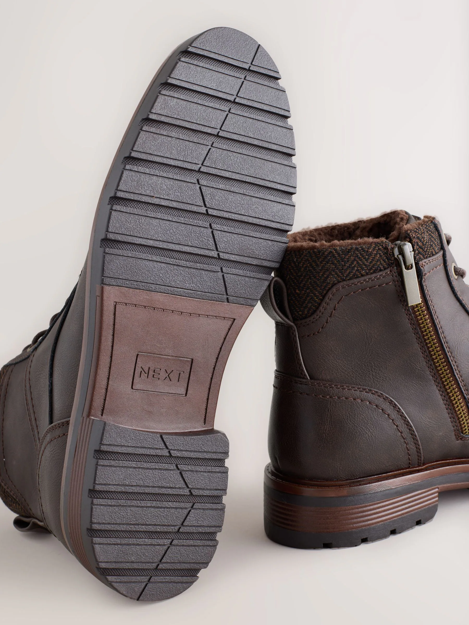 Bruin - Tall Borg Lined Zip-Up Boots