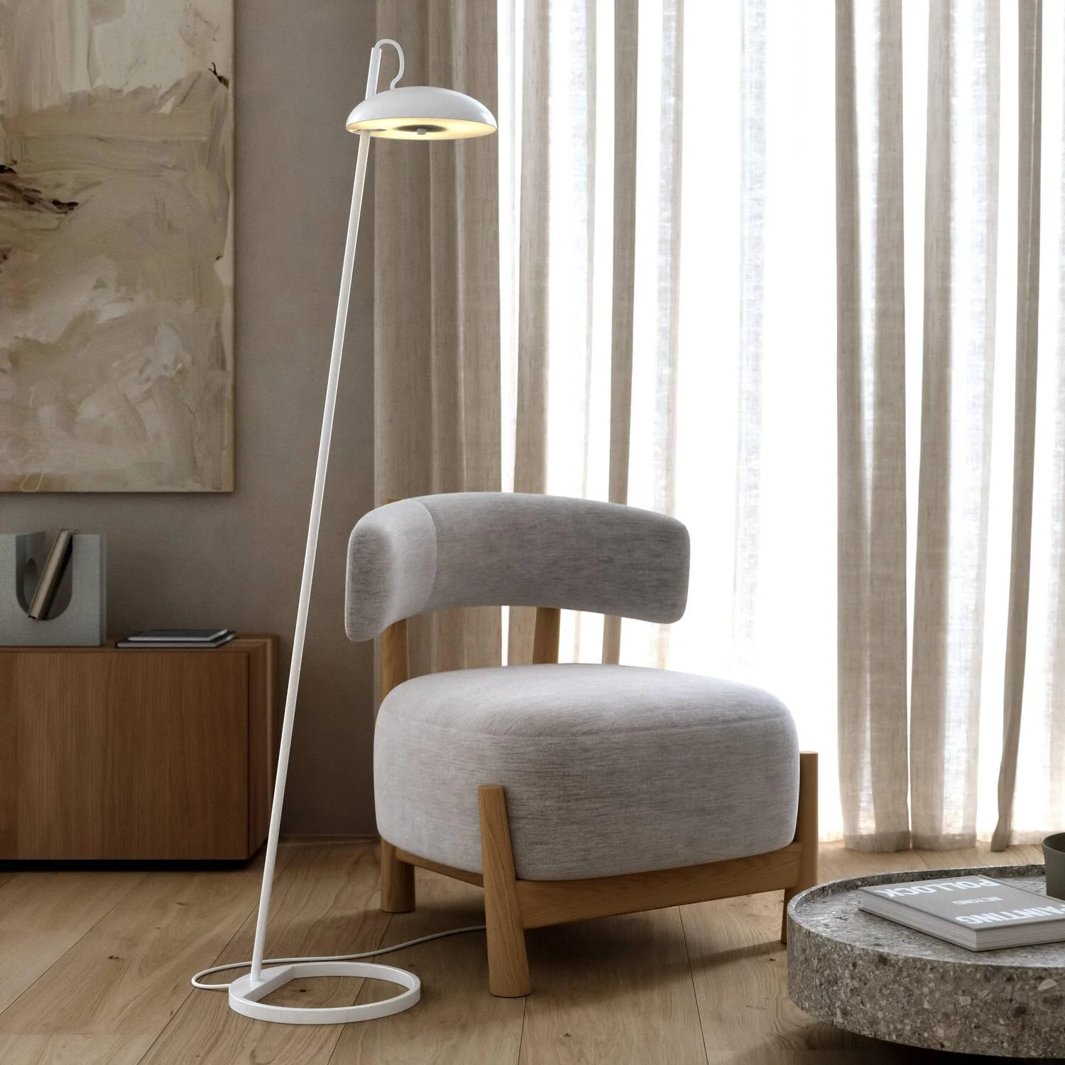 Design For The People  Versale gulvlampe - hvid