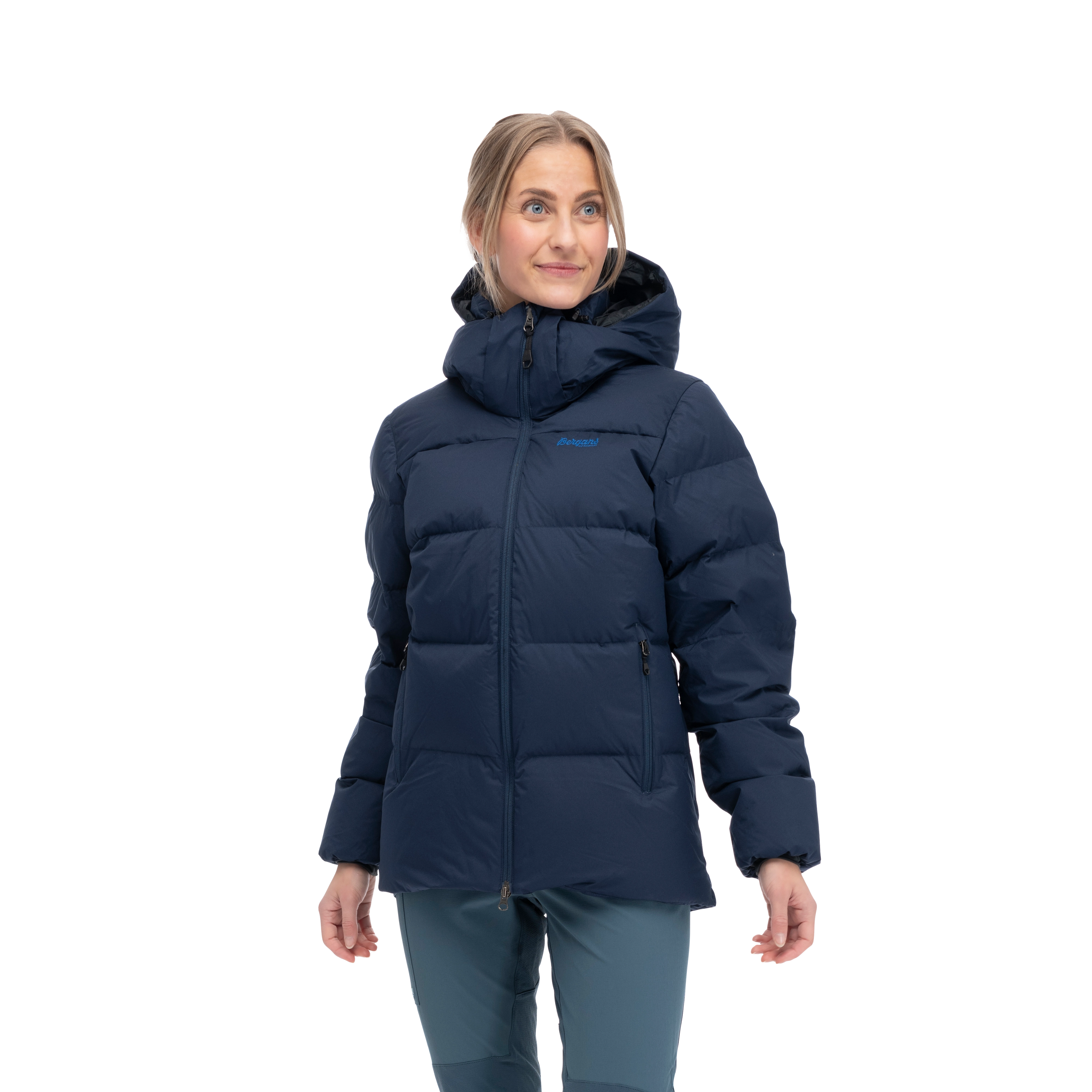 Lava Warm Down Jacket w/Hood Women Navy