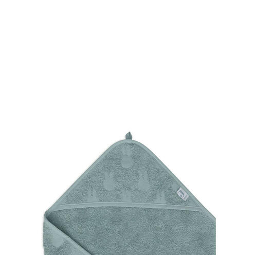 Cape de bain éponge jacquard 75x75 Miffy peekaboo - Sea green - JOLLEIN