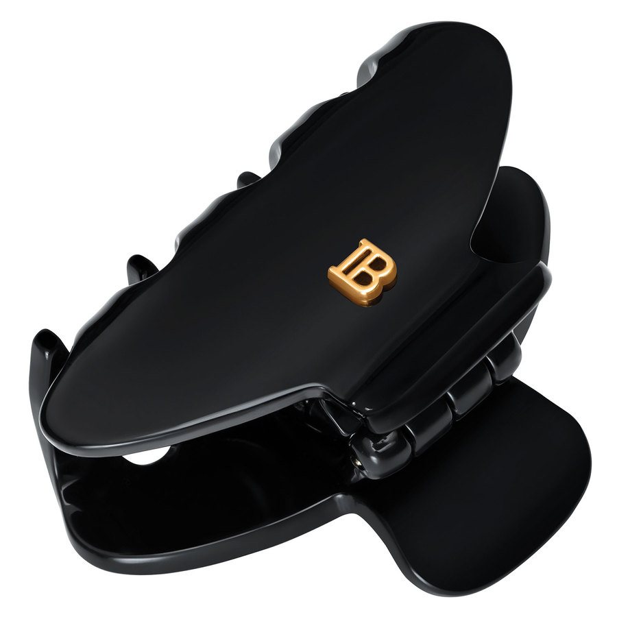 Balmain Cellulose Acetate Pince À Cheveux Small Hairclip Black