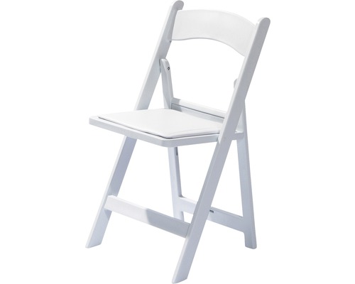 Vouwstoel VEBA 45 x 45 x 78 cm kunststof wit