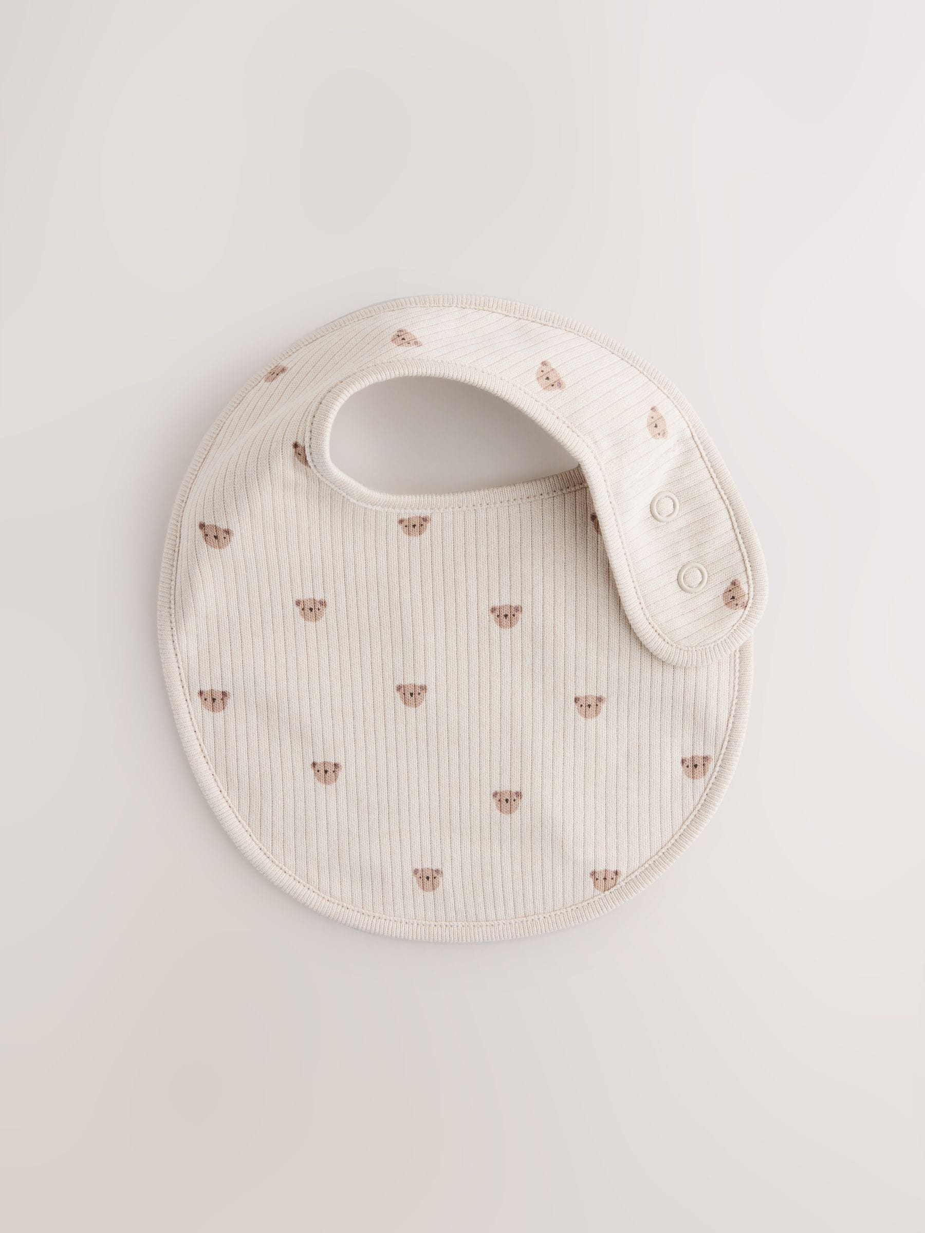 Bruin - Verpakking met 5 babyslabbetjes