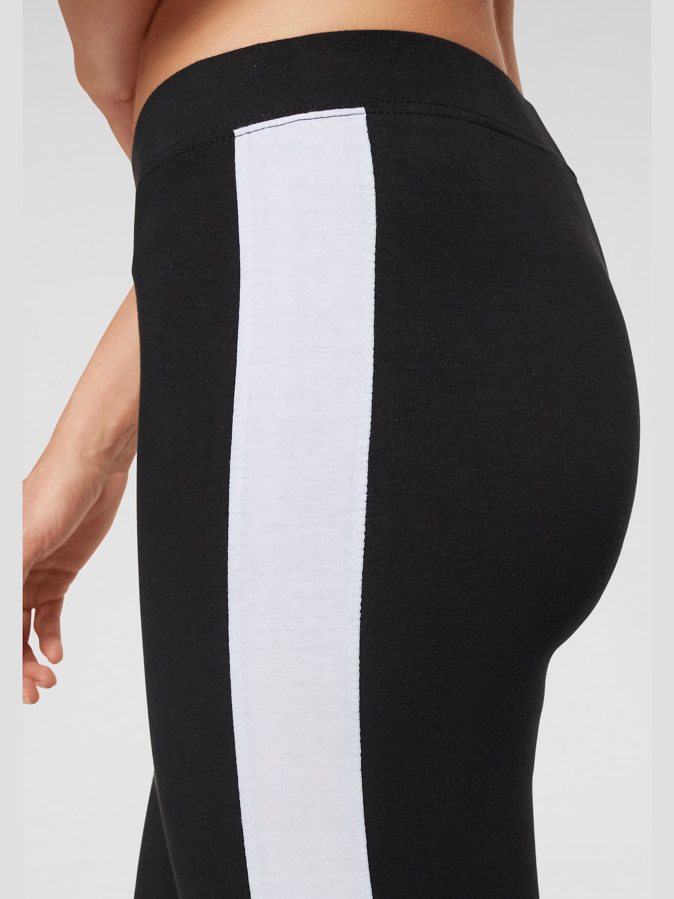 Legging avec rayures latérales contrastées
