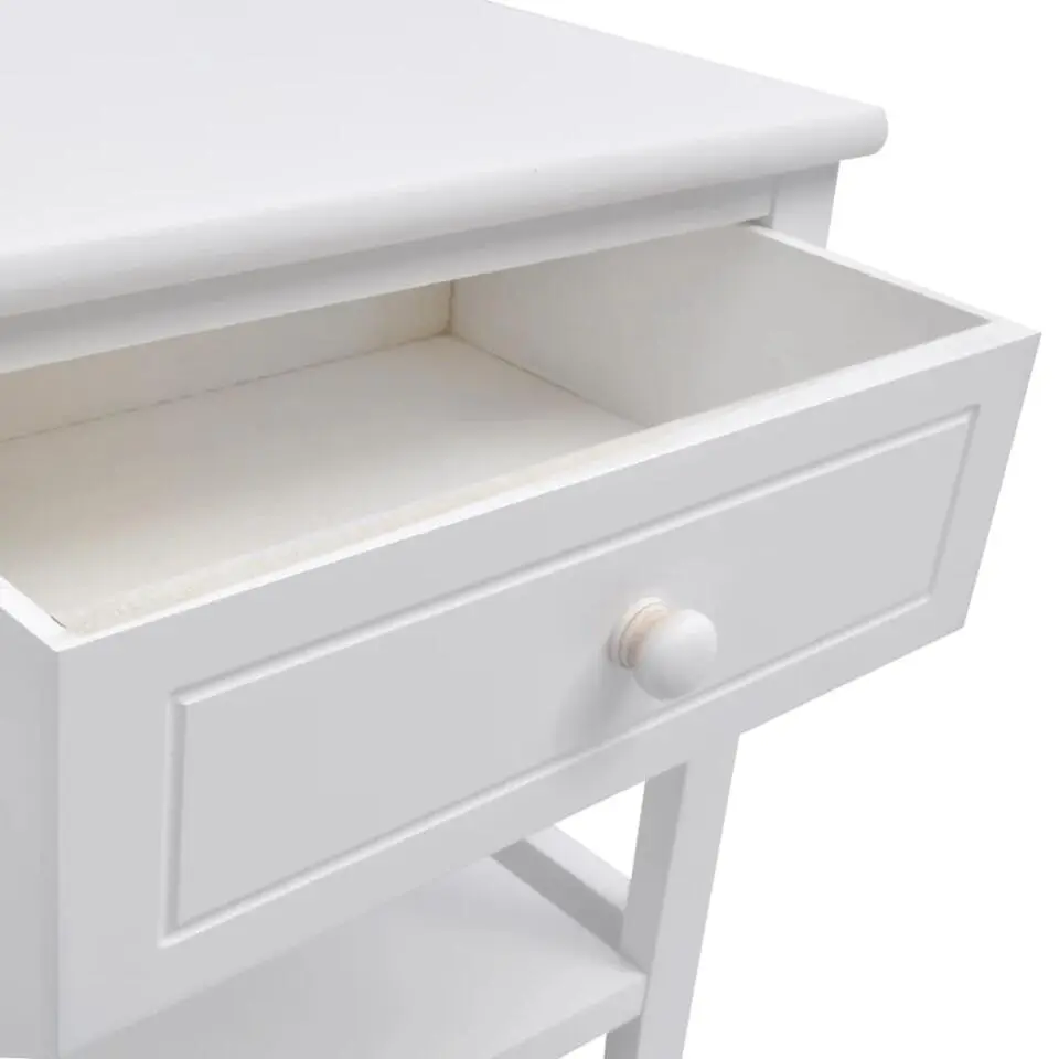 vidaXL - Kast - Wit - Paulowniahout - 2 stuks