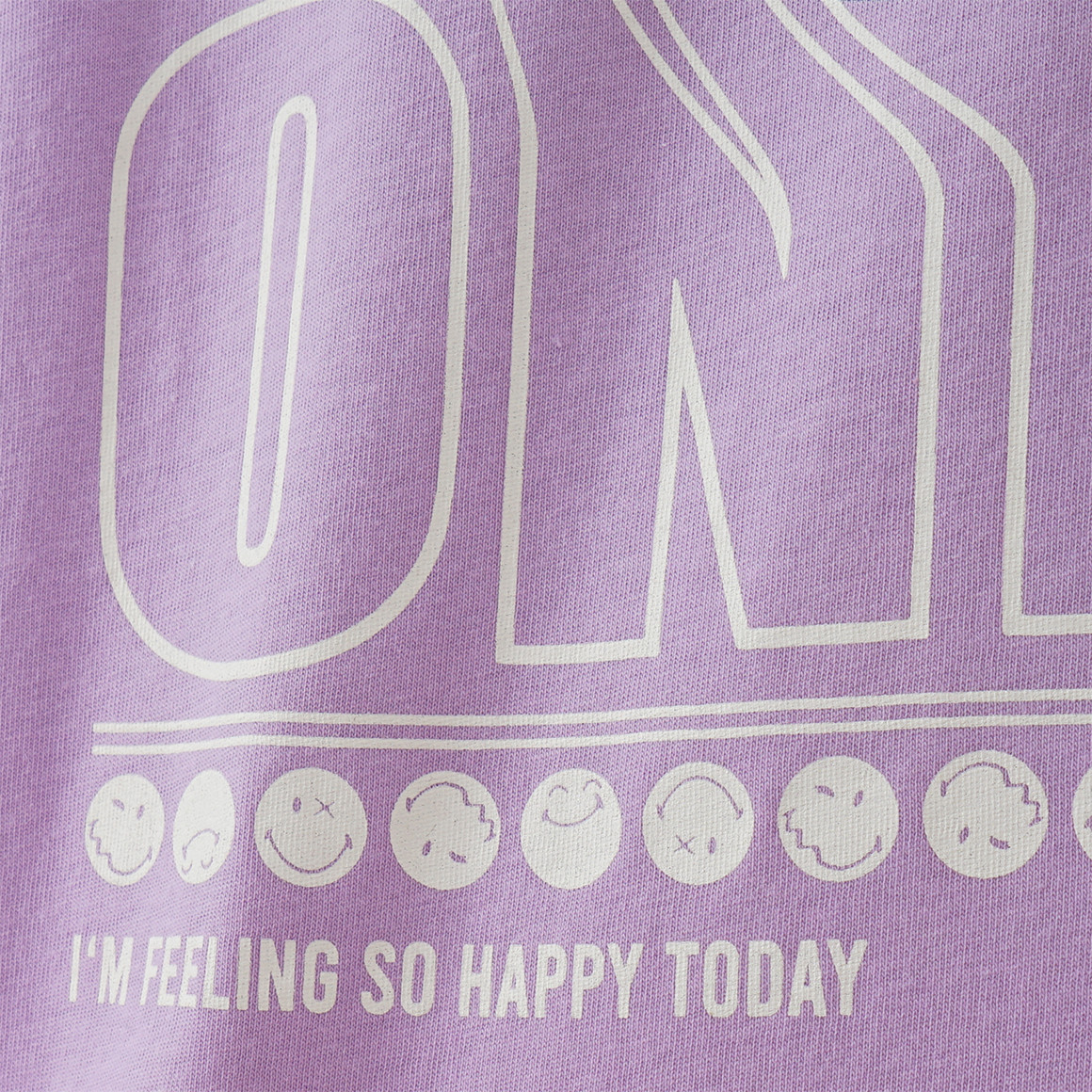 Beatwear SmileyWorld T-Shirt mit Rücken-Print helllila
