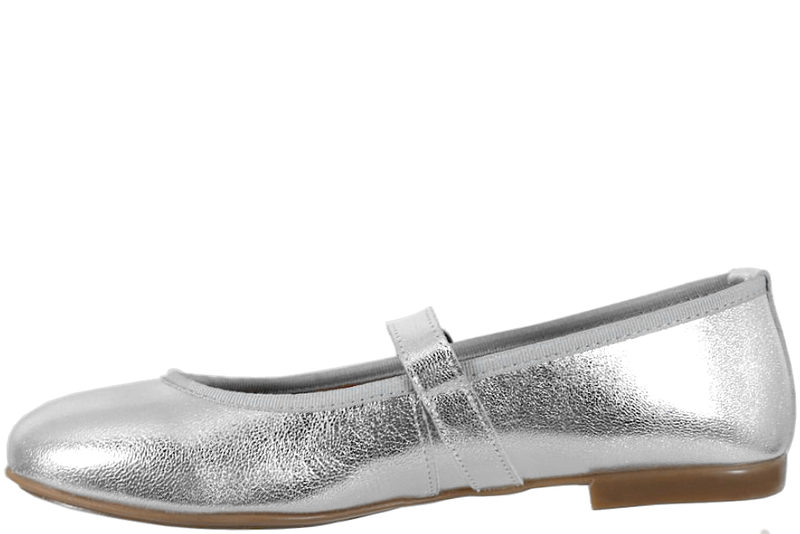 CASHOTT CASELVIRA MARY JANE METALLIC SØLV BALLERINA