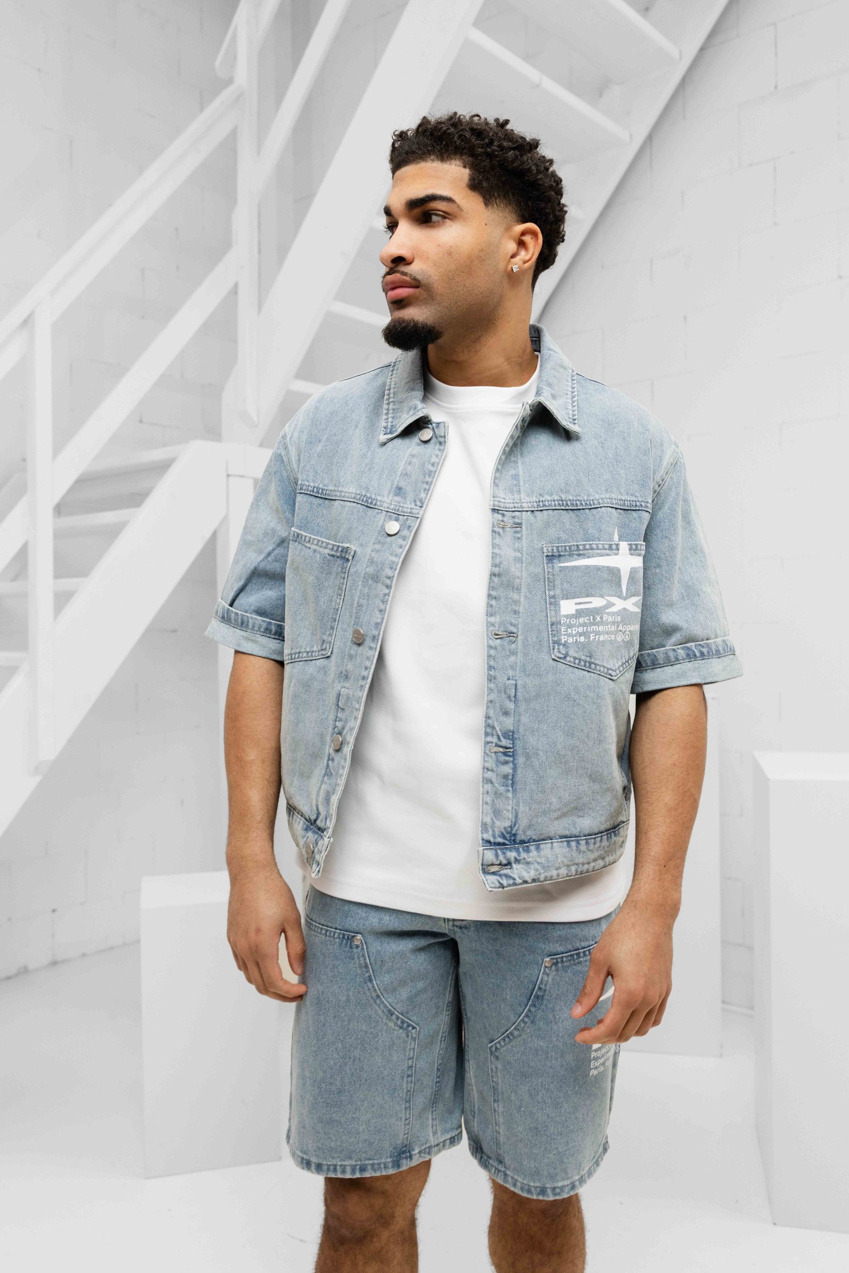 Project X Paris Carpanter Denim Zomerset Heren Lichtblauw