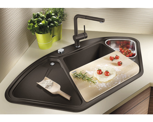 Blanco DELTA II spoelbak 1057 x 575 mm zwart 525867