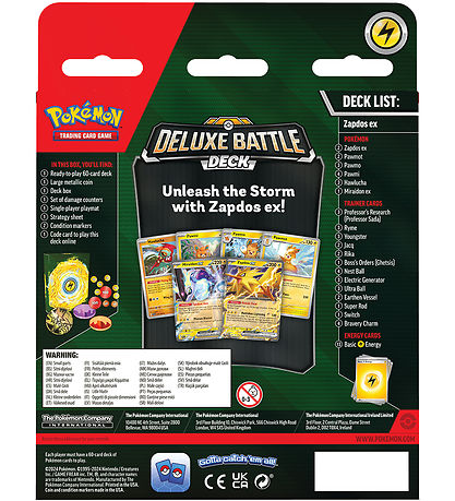 Pokémon Sammelkarte - Deluxe Battle Deck - Zapdos ex