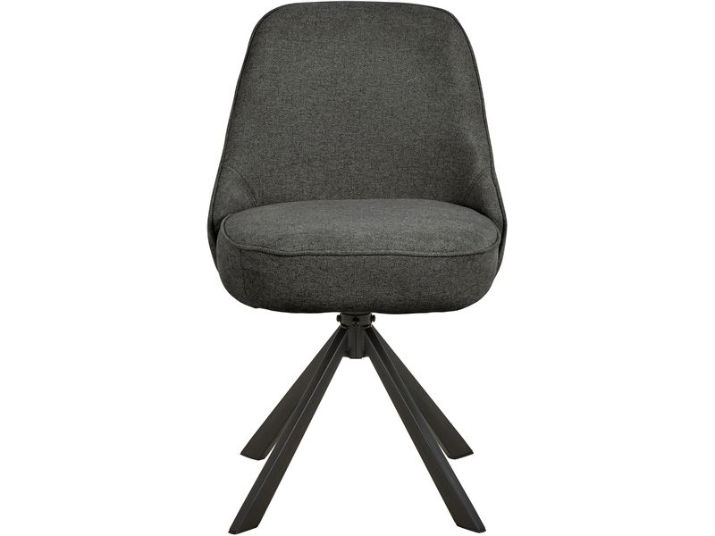 AC Design Stuhl Carlton 2 Stück, Grau Esszimmerstuhl mit ergonomischem Sitz