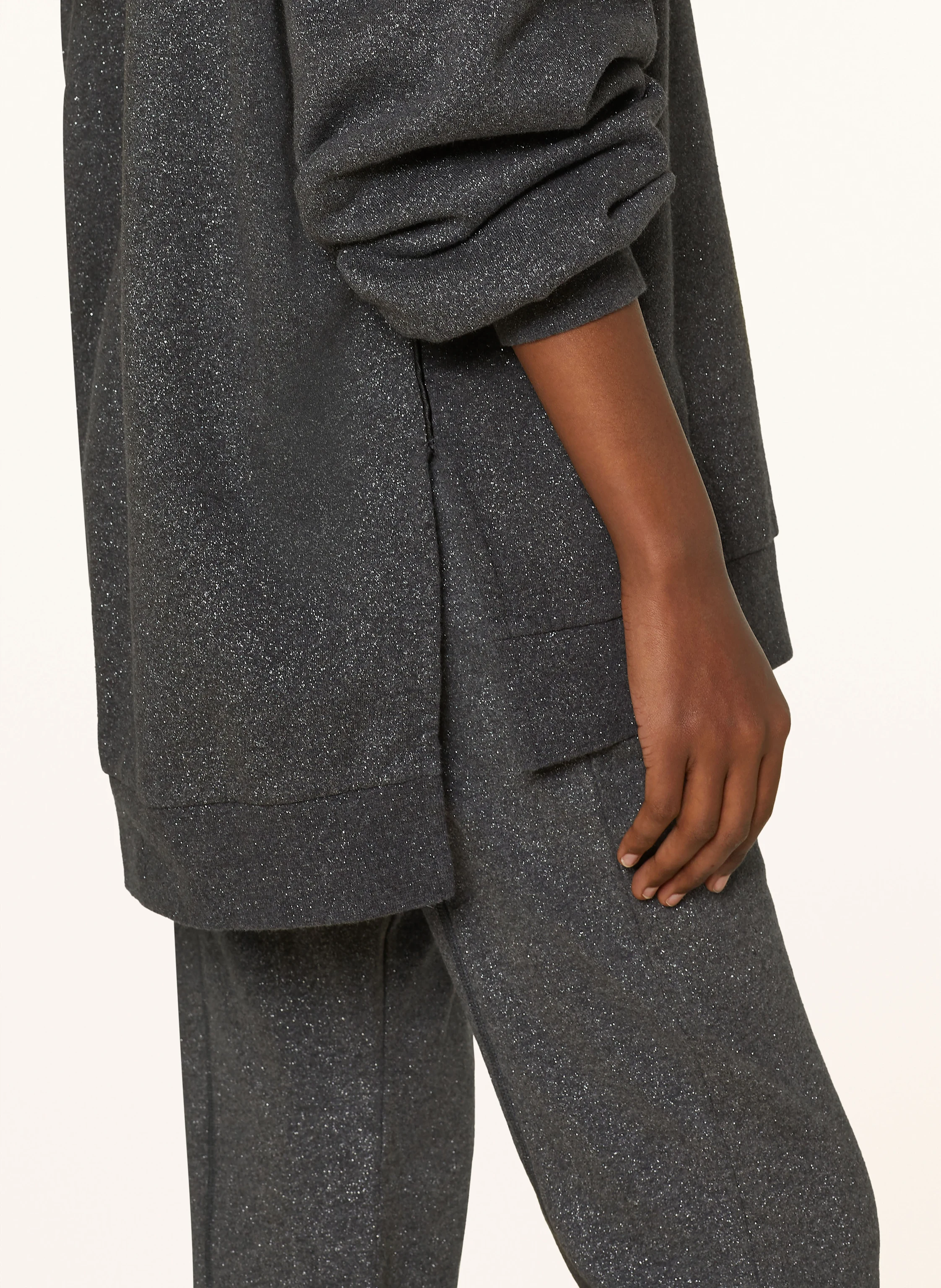 10DAYS Oversized-Sweatshirt mit Glitzergarn