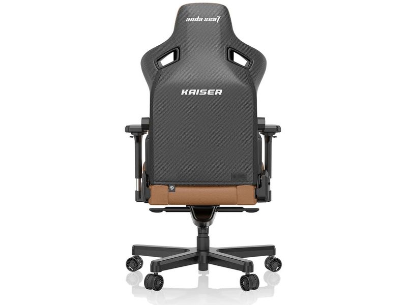 Anda Seat Gaming-Stuhl Kaiser 3 L Braun Gaming-Stuhl aus Kunstleder und mit einer Belastbarkeit von bis zu 120 kg