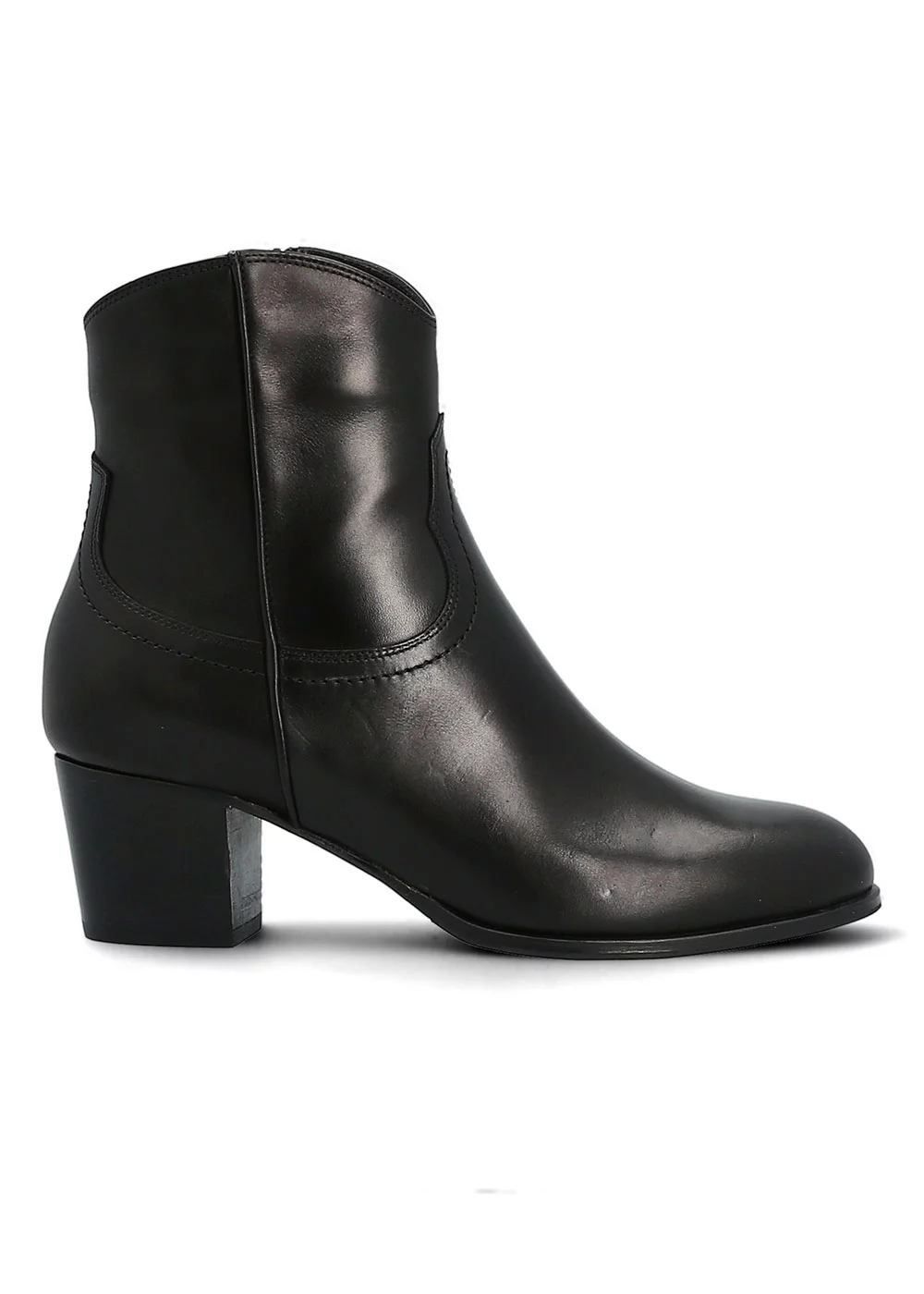 BOOTS SANTERRE CUIR NOIR