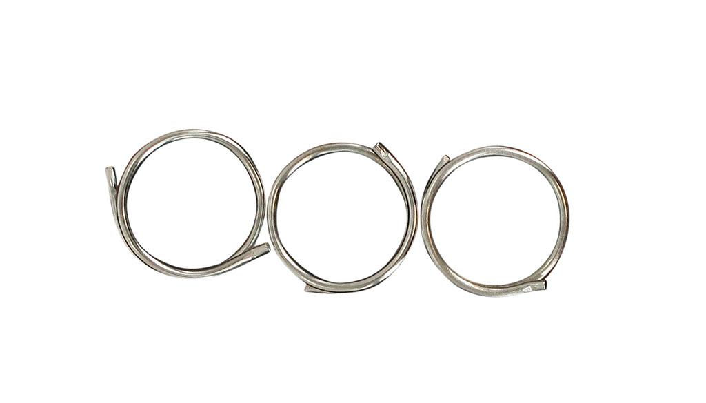 Lot de 10 anneaux métal argent D 2.5cm