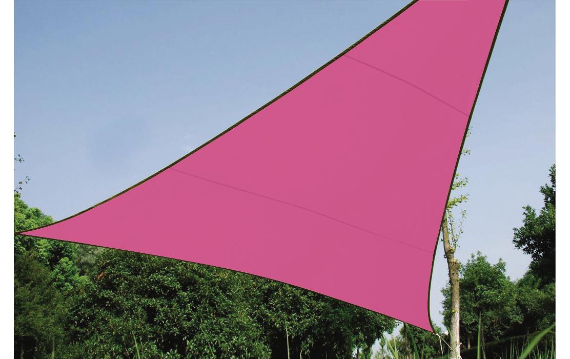 Sonnensegel 500 cm, Dreieck5 x 5 x 5 m, fuchsia