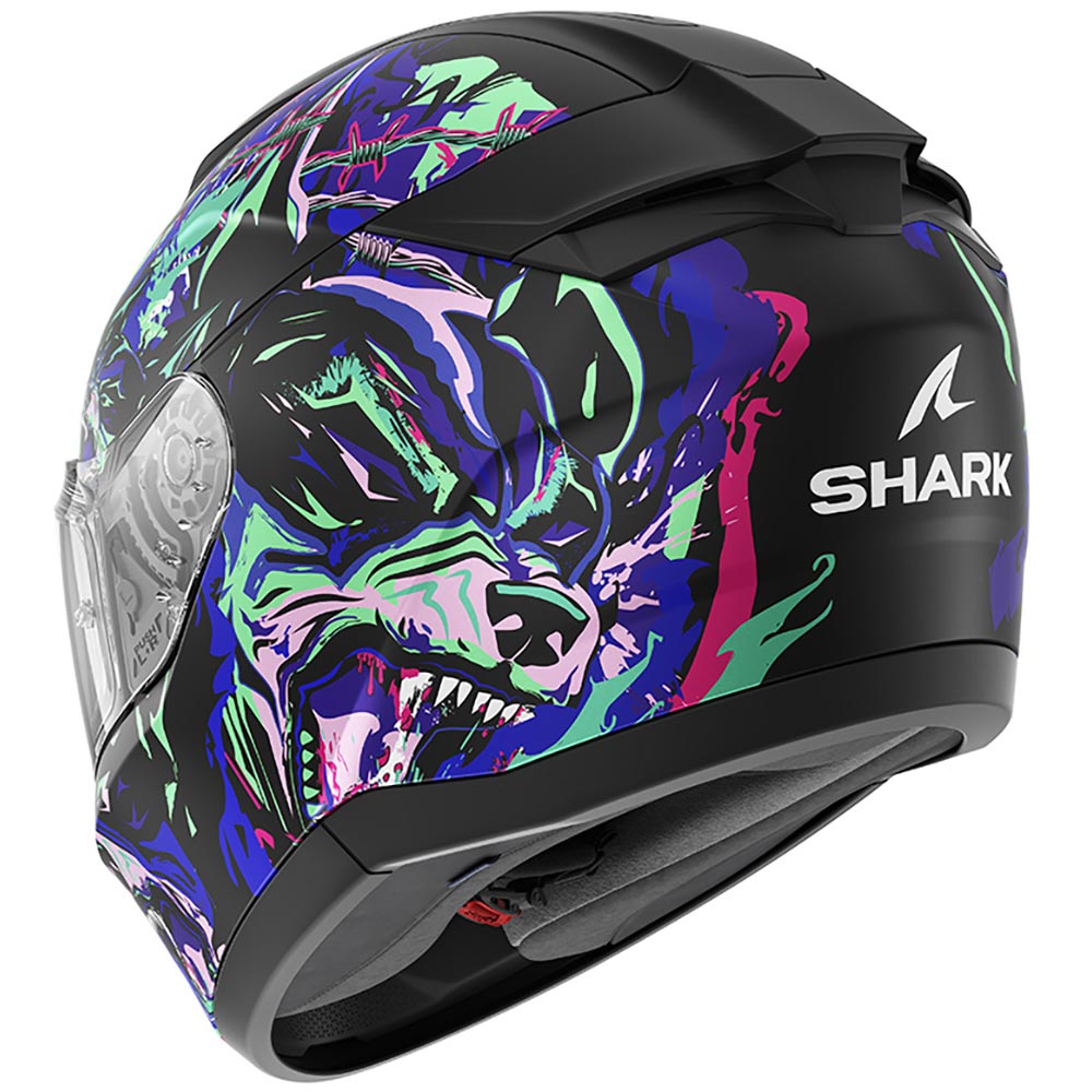 Shark - Casque Ridill 2 Racing Beast Noir / Rose / Vert / Mat