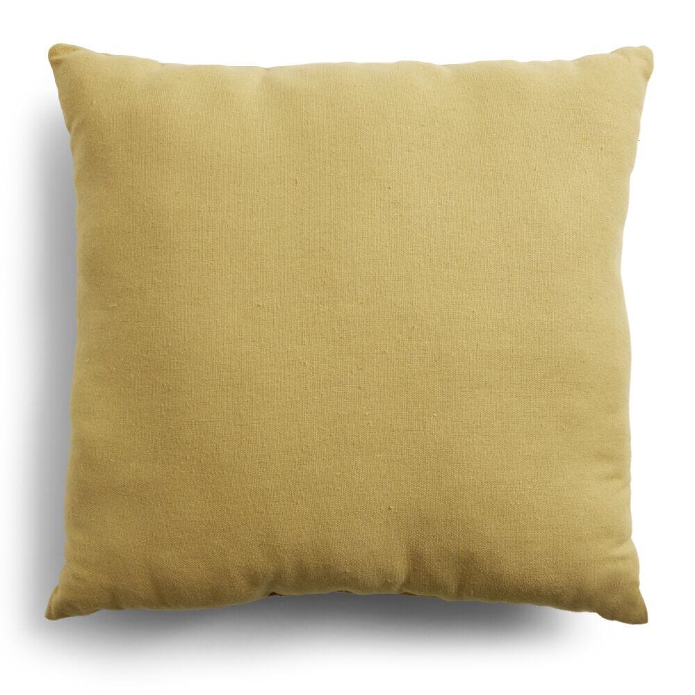 Coussin carré 40x40cm jaune ocre