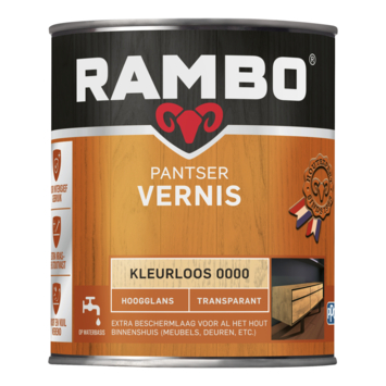 Rambo pantser vernis hoogglans kleurloos 750 ml