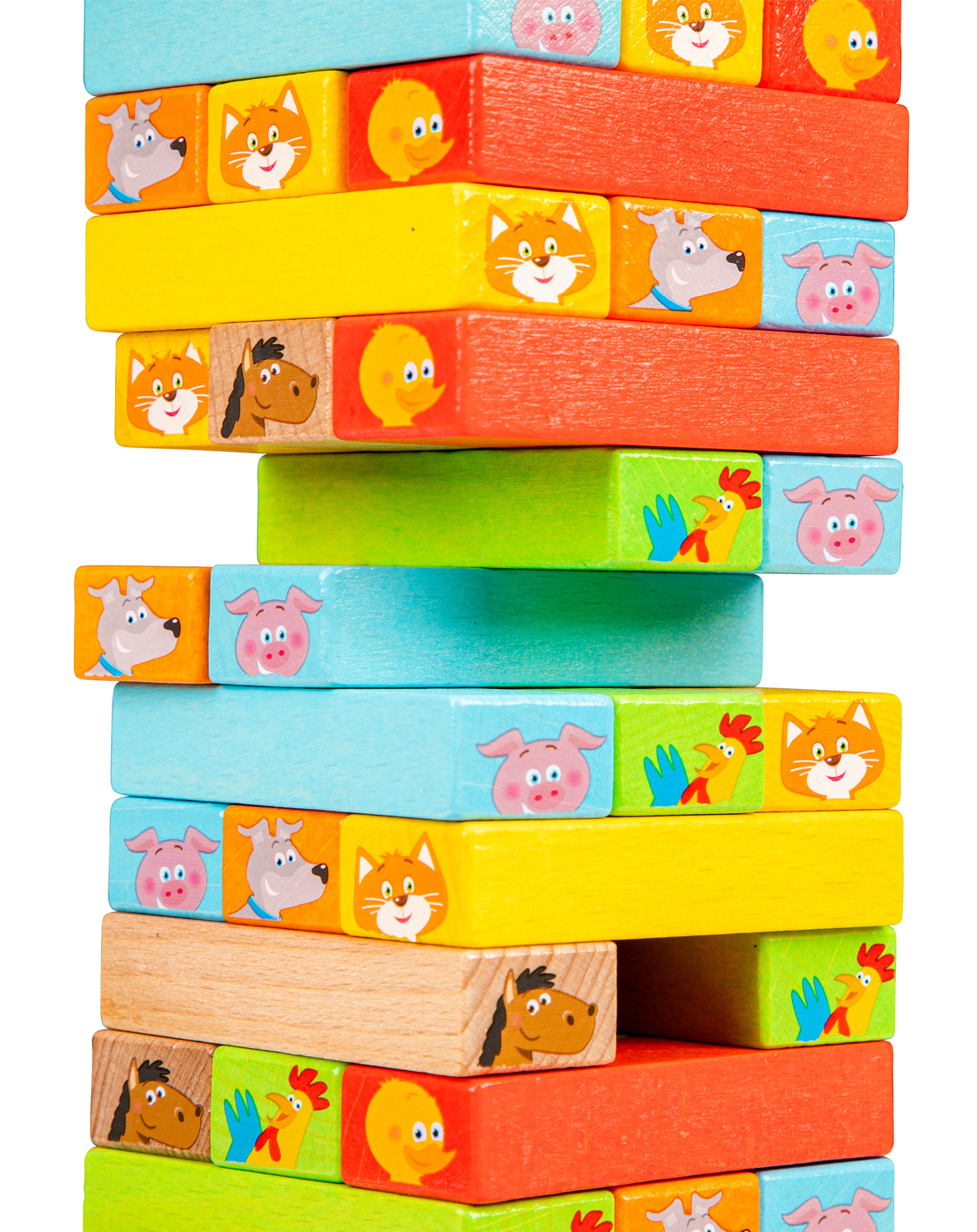 Stapelspiel TIERFARM aus Holz
