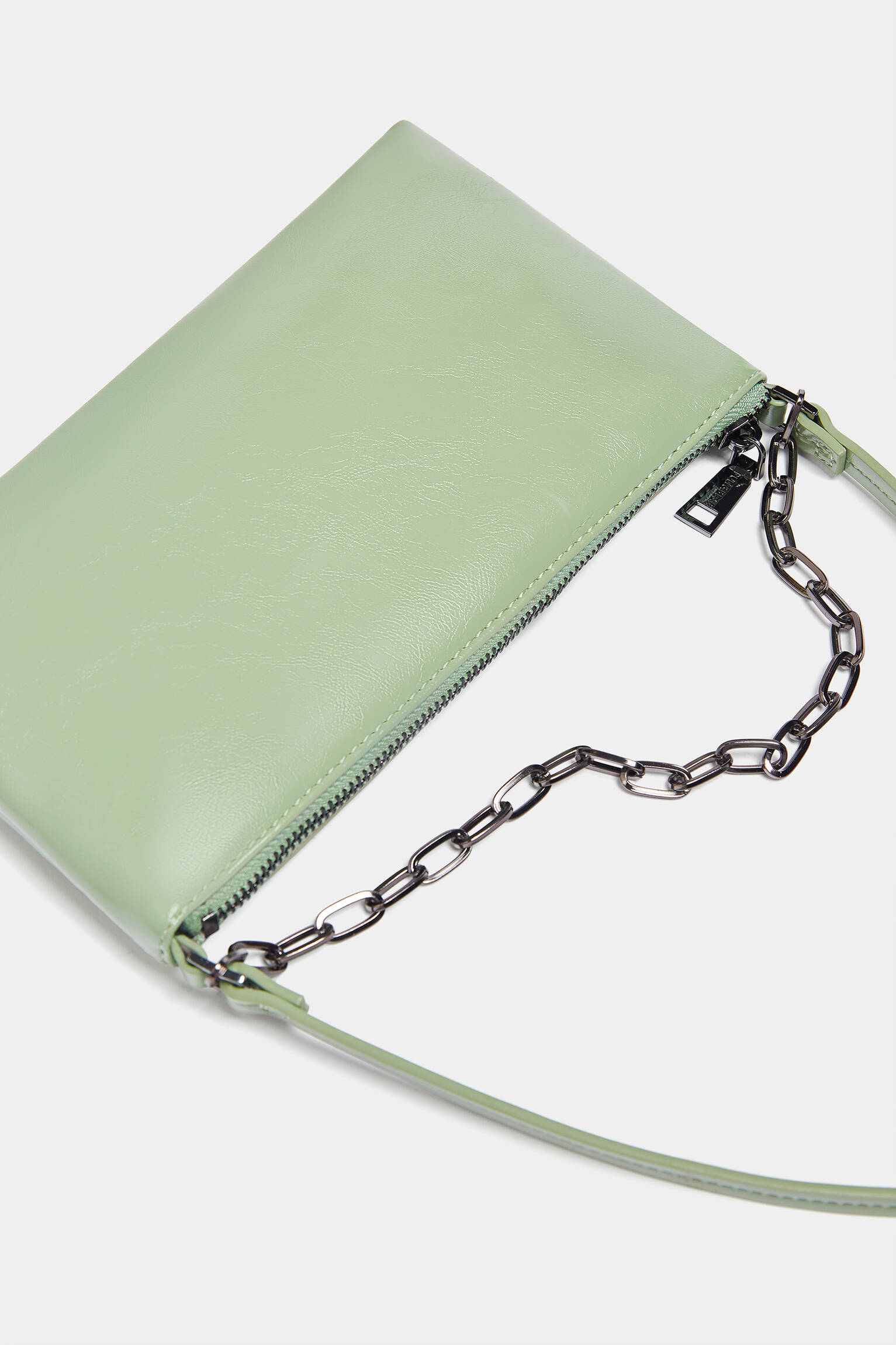 Bolsa de ombro com corrente - Verde